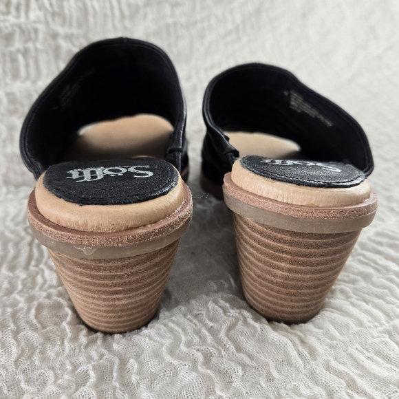 Sofft Black Leather Mules - Picture 6 of 10